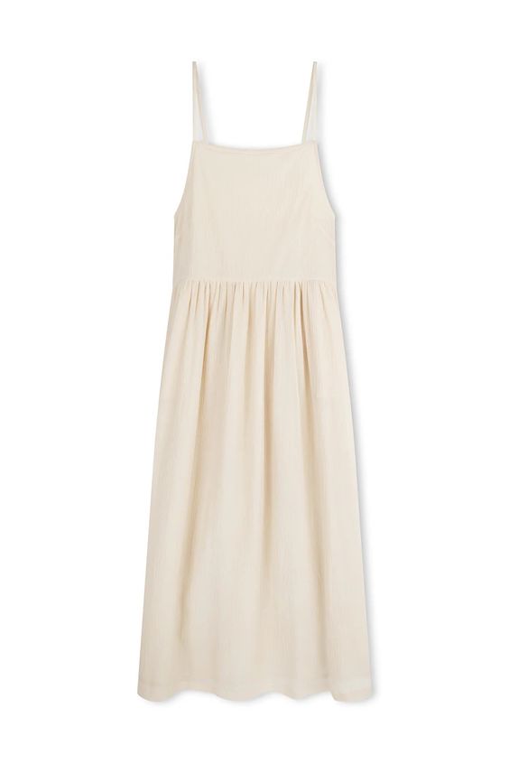 WOMEN'S STONE SHEER TEXTURED DRESS