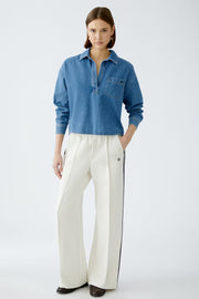 WOMEN'S SLIP ON CONTRAST PANT