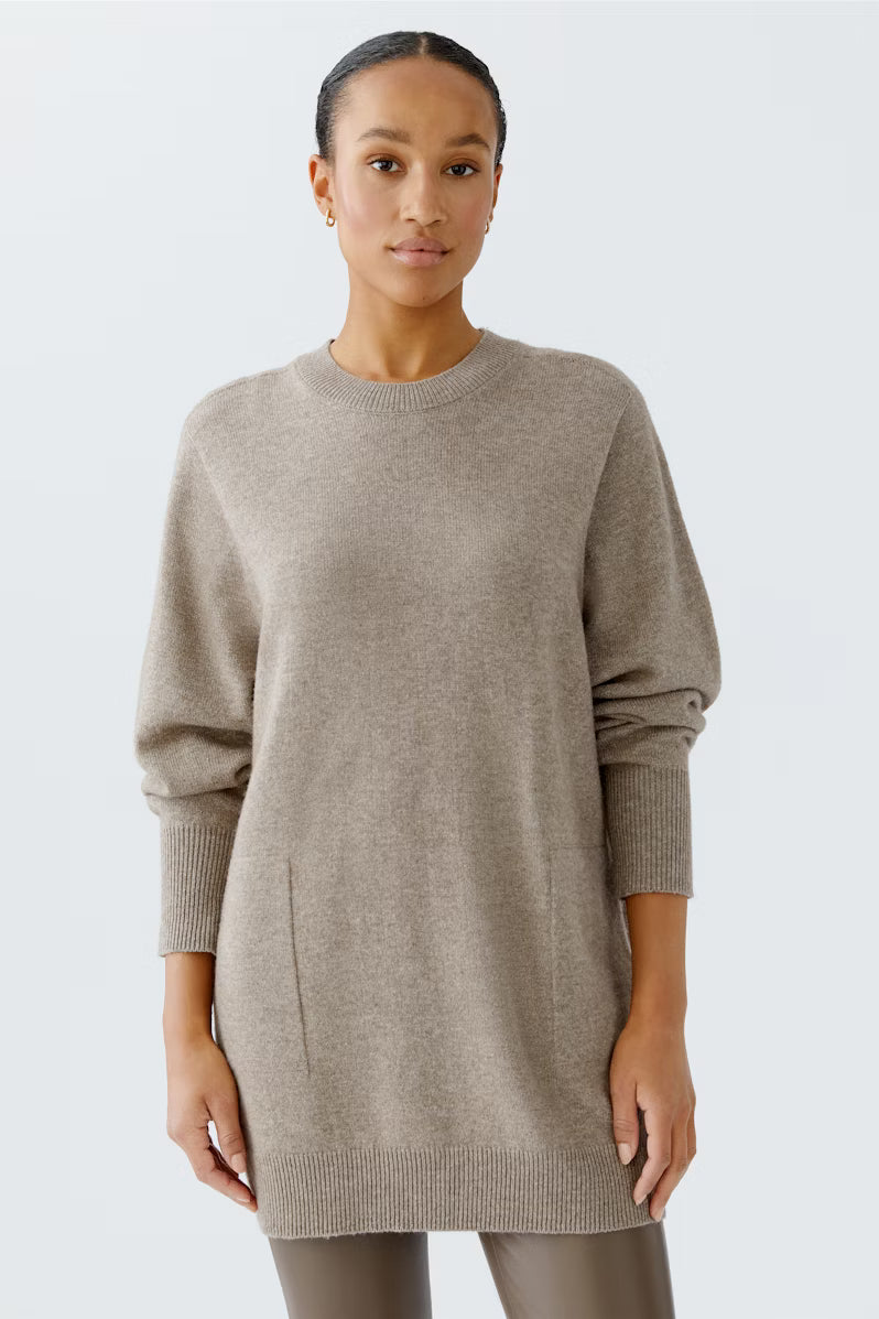 SMOKEY TAUPE PULLOVER