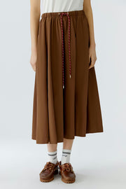 A LINE SKRT WITH TWO TONE CORD