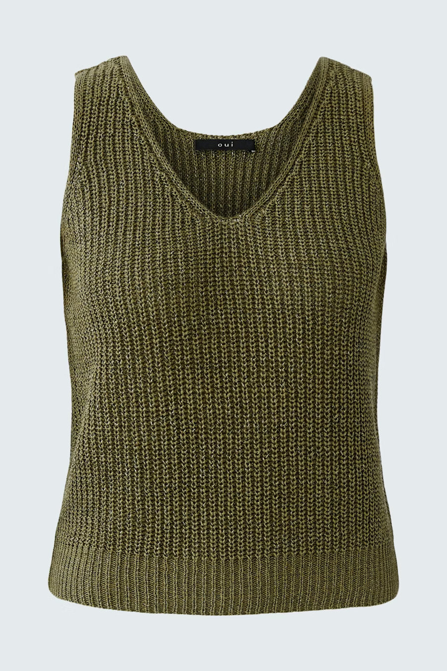 BEIGE KNITTED TANK