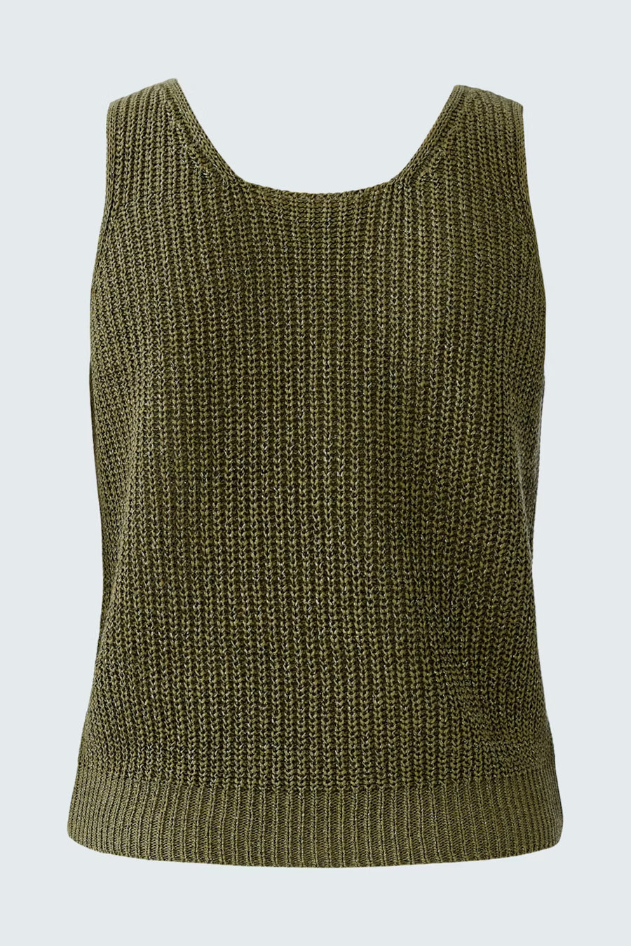 BEIGE KNITTED TANK