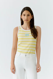 YELLOW STRIPED TANK