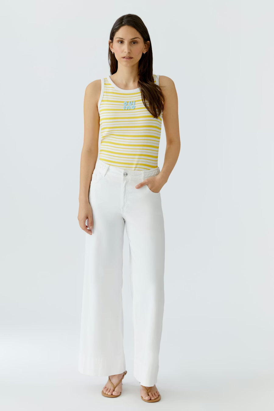 YELLOW STRIPED TANK