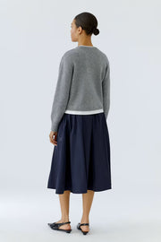 LAYERED LONG SLEEVE PULLOVER