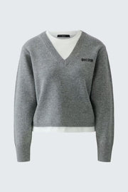 LAYERED LONG SLEEVE PULLOVER
