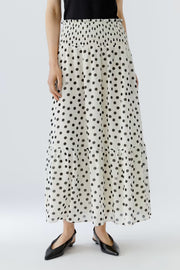 POLKA DOT MAXI SKIRT