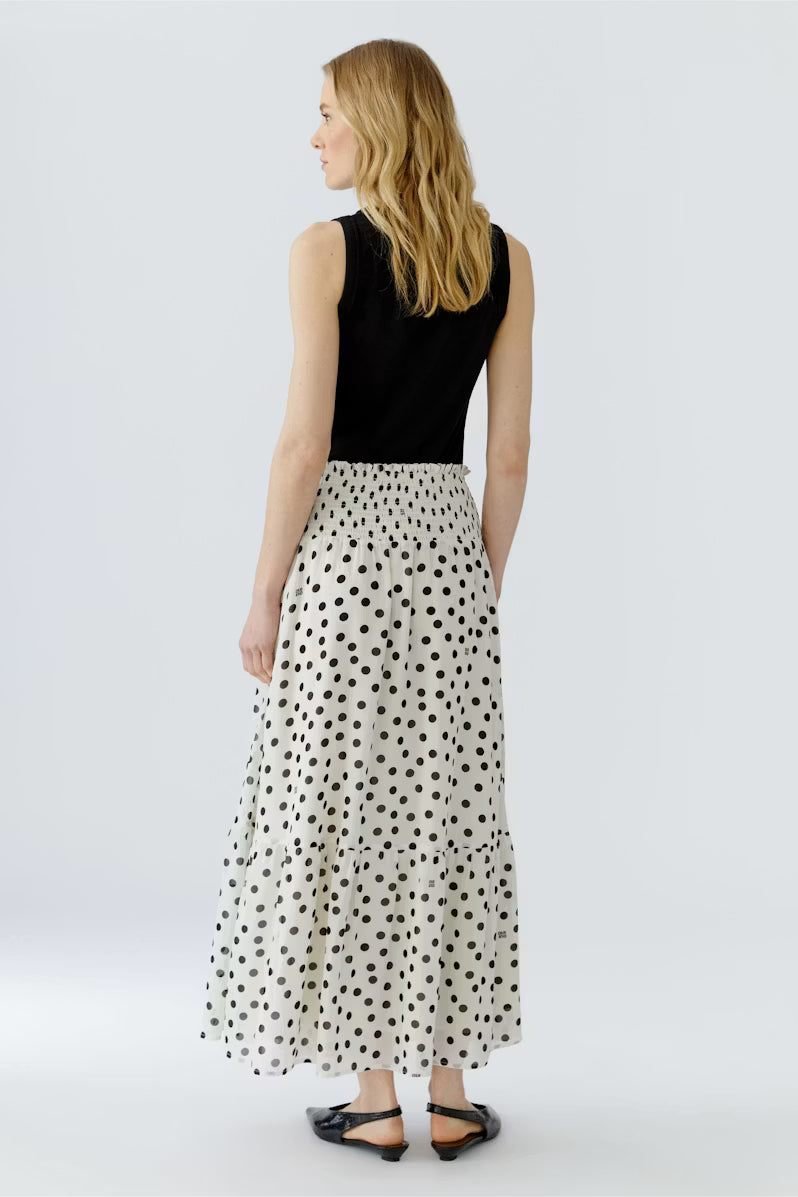 POLKA DOT MAXI SKIRT
