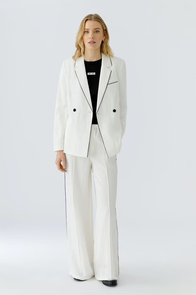 CONTRAST PIPE BLAZER