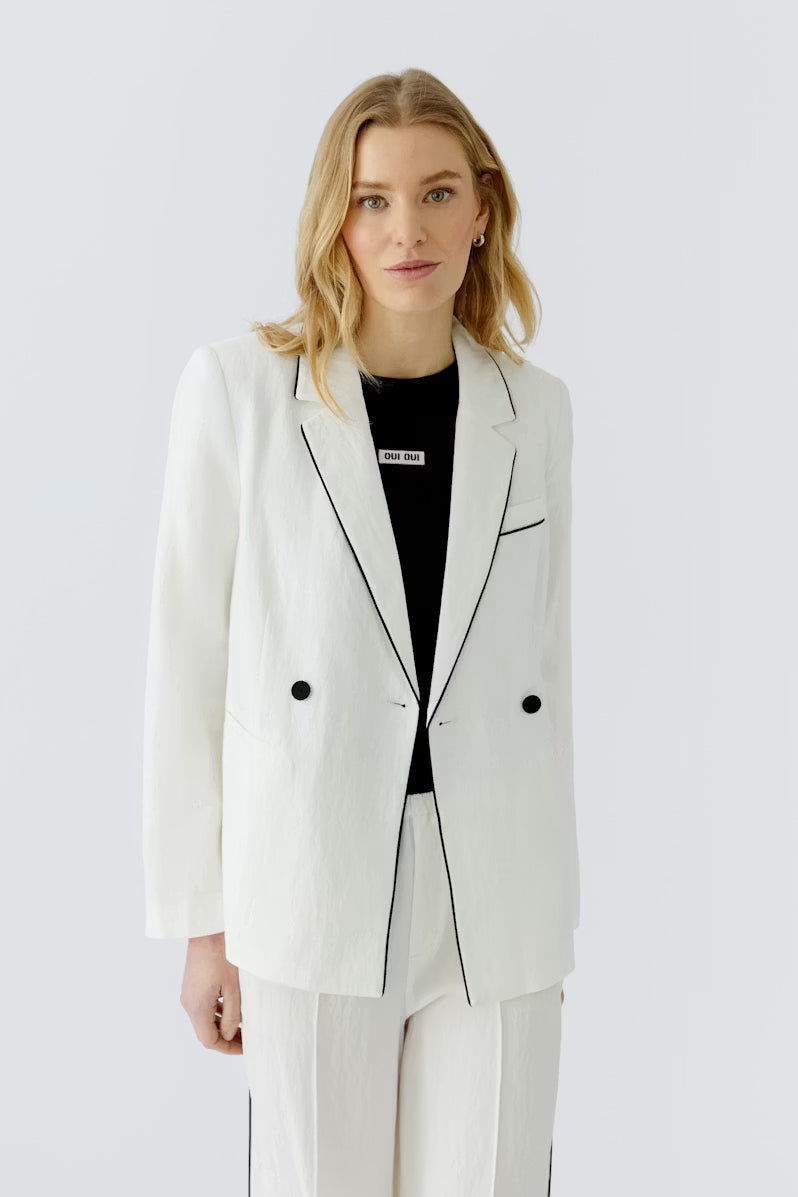 CONTRAST PIPE BLAZER