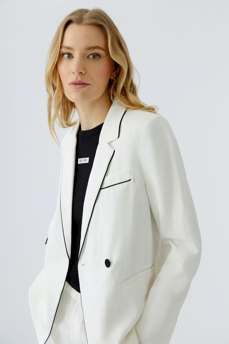 CONTRAST PIPE BLAZER