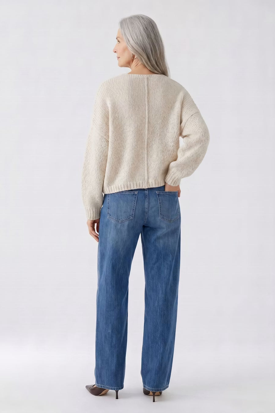 V NECK PULLOVER
