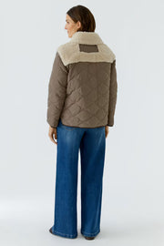 REVERSIBLE  FAUX SHEARLING JACKET