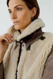 REVERSIBLE  FAUX SHEARLING JACKET