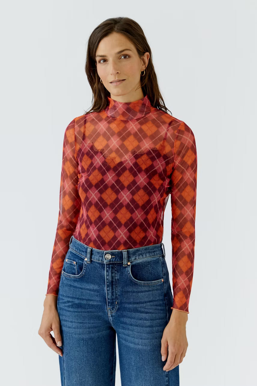 LONG SLEEVE SHEER SHIRT