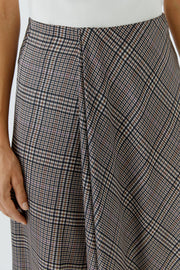 SATIN MIDI SKIRT