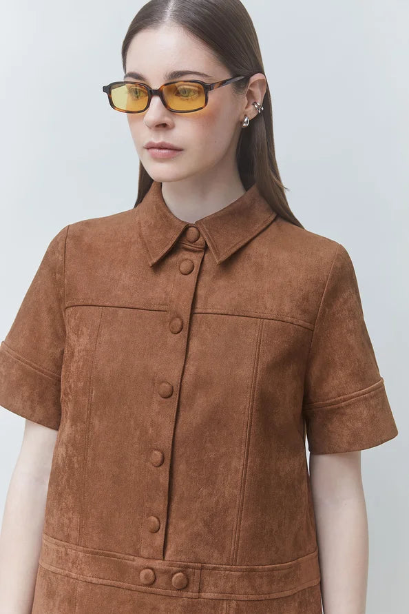 SUEDE CITY DRESS