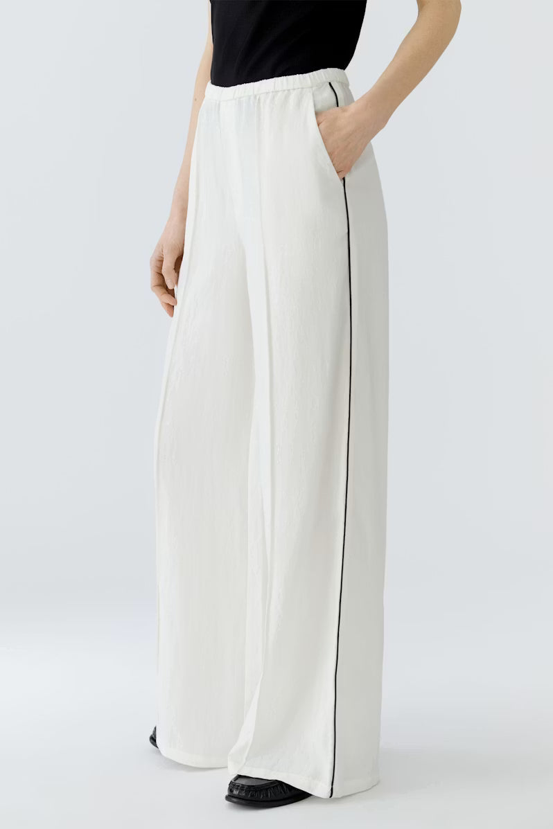 CONTRAST PIPE TROUSERS