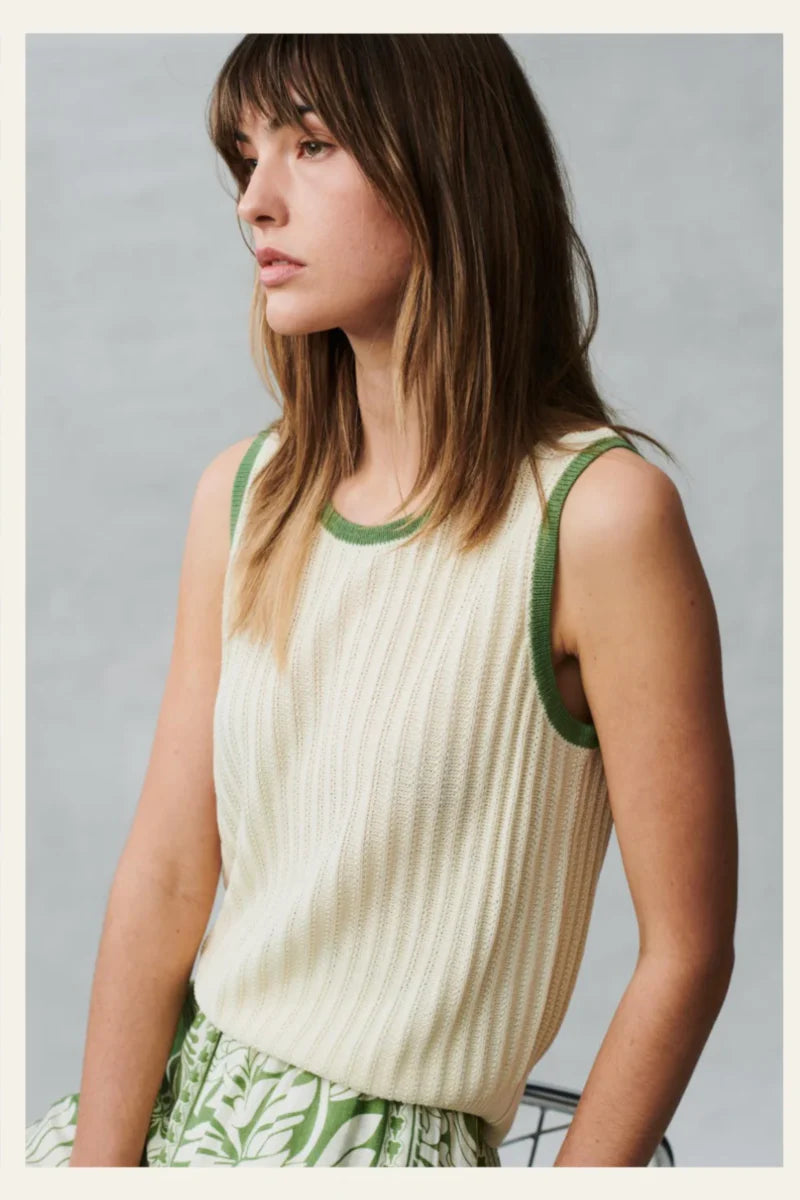 WOMEN'S CONTRAST BIND TANK