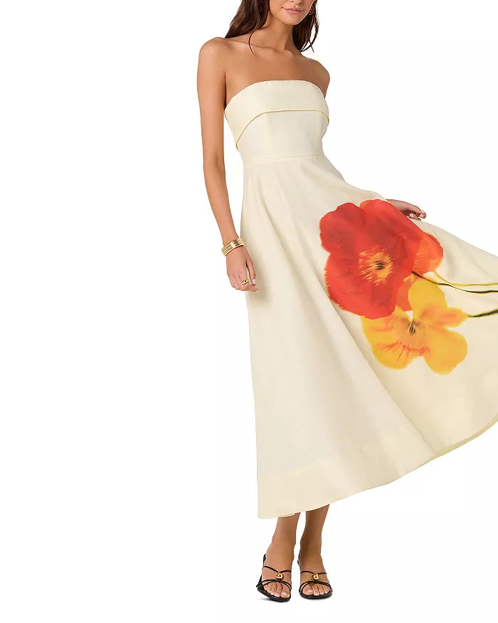 XIMENA STRAPLESS DRESS