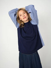 JUELLA LONG SLEEVE STRIPE KNIT
