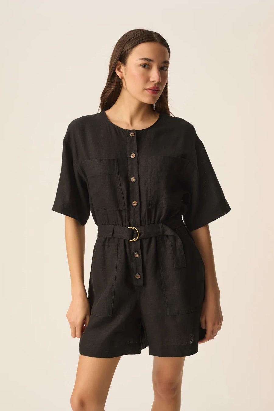 ESTHER LINEN ROMPER