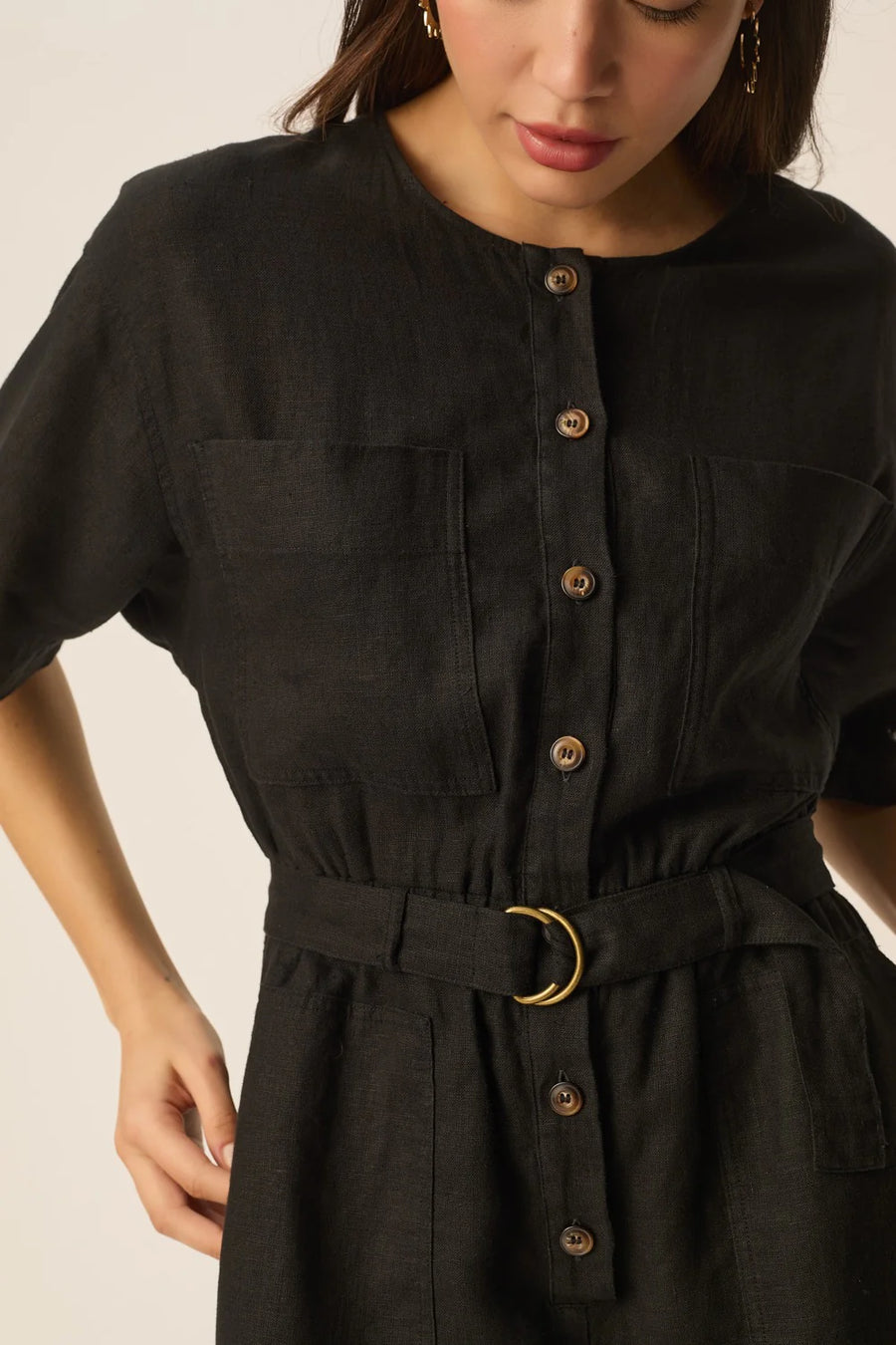 ESTHER LINEN ROMPER