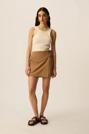 LEONTINE BARK SKIRT