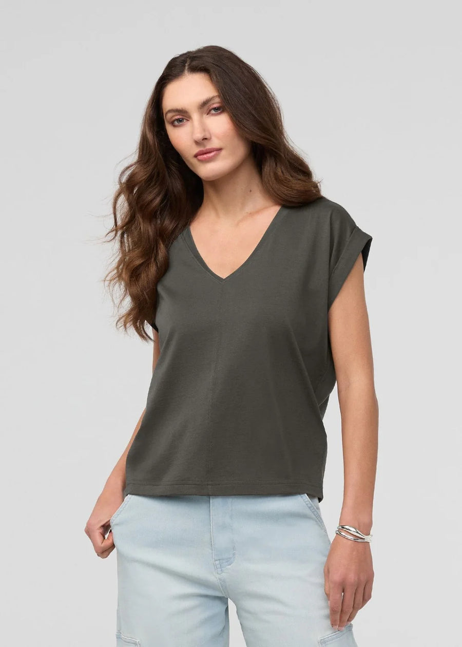 PURE PIMA DOLMAN V NECK