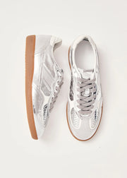 TB.490 RIFE SHIMMER SILVER CREAM LEATHER SNEAKER