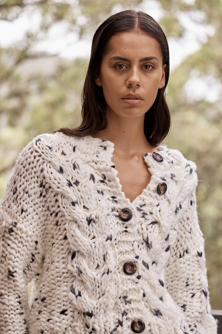 WOMEN'S FLECK CARDIGAN