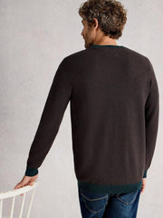 NEWPORT MERINO JACQUARD WOOL CREW NECK