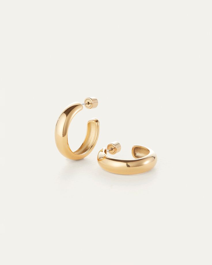 STAPLE HOOP EARRINGS (SMALL AND MEDIUM)