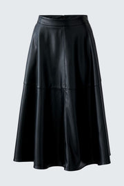 A LINE BLACK VEGAN LEATHER SKIRT