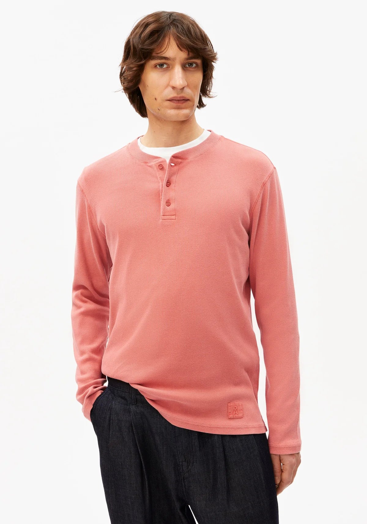 HENLEY GMT DYED LONGSLEEVE