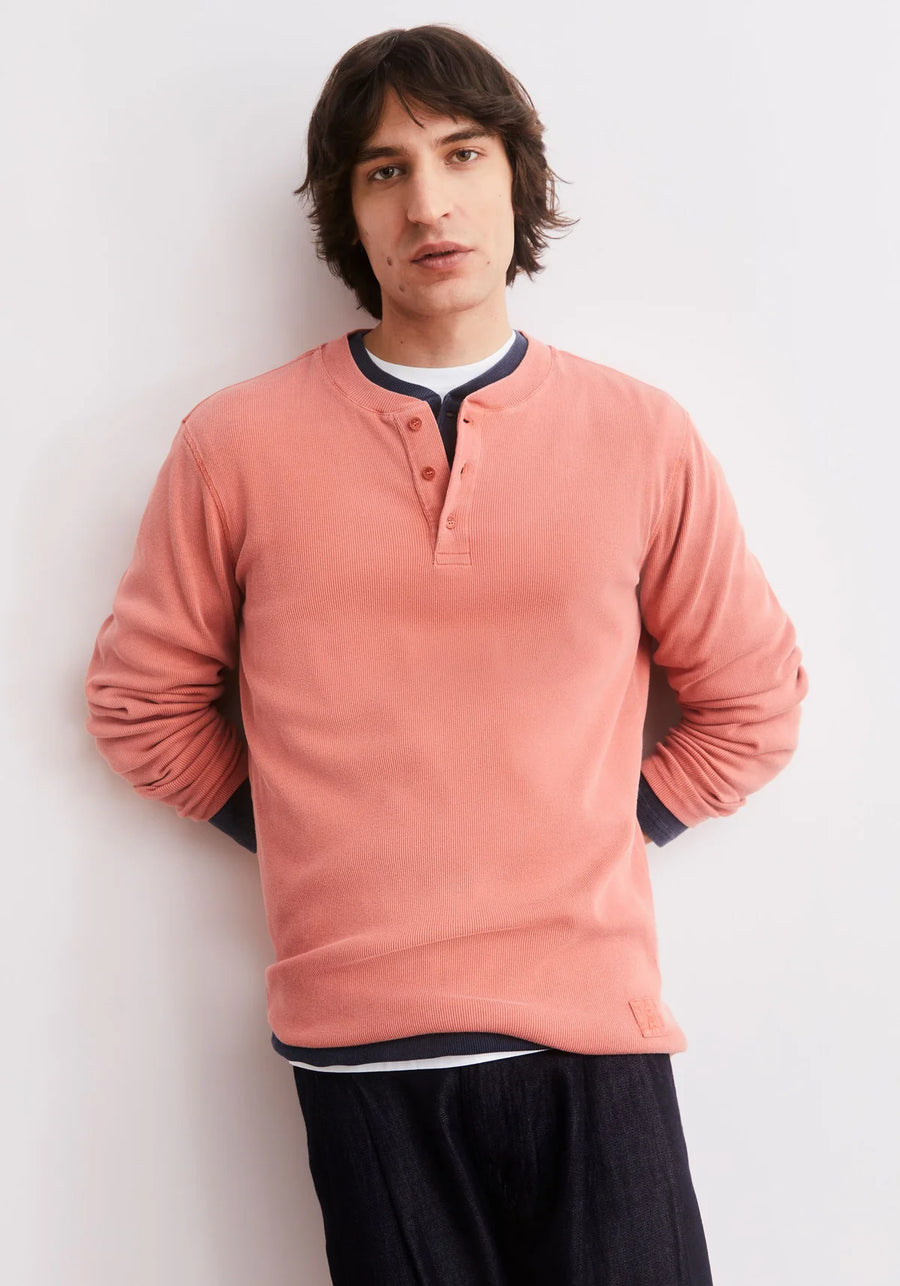 HENLEY GMT DYED LONGSLEEVE