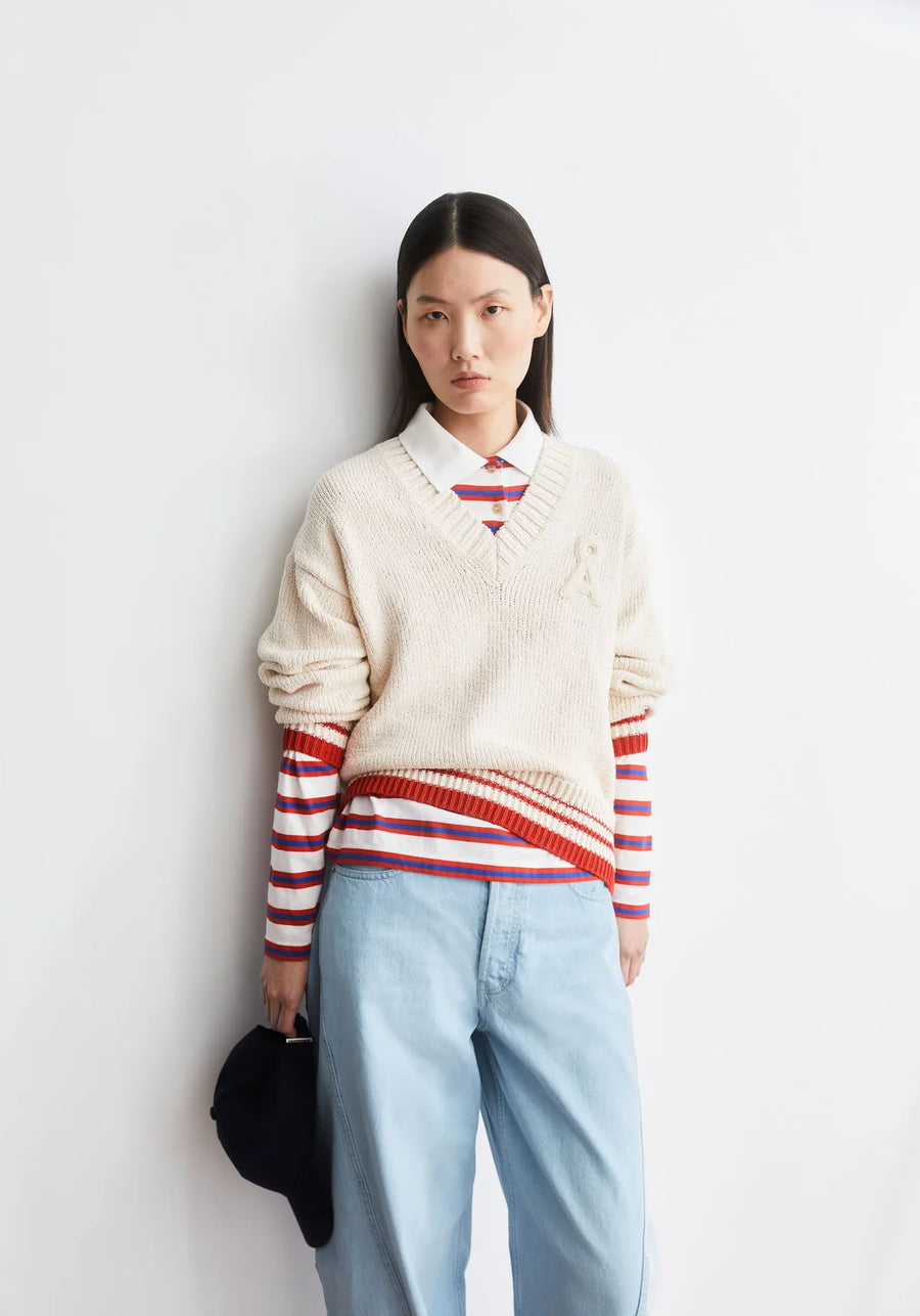 ICONIC A COLLEGE KNIT SWEATER