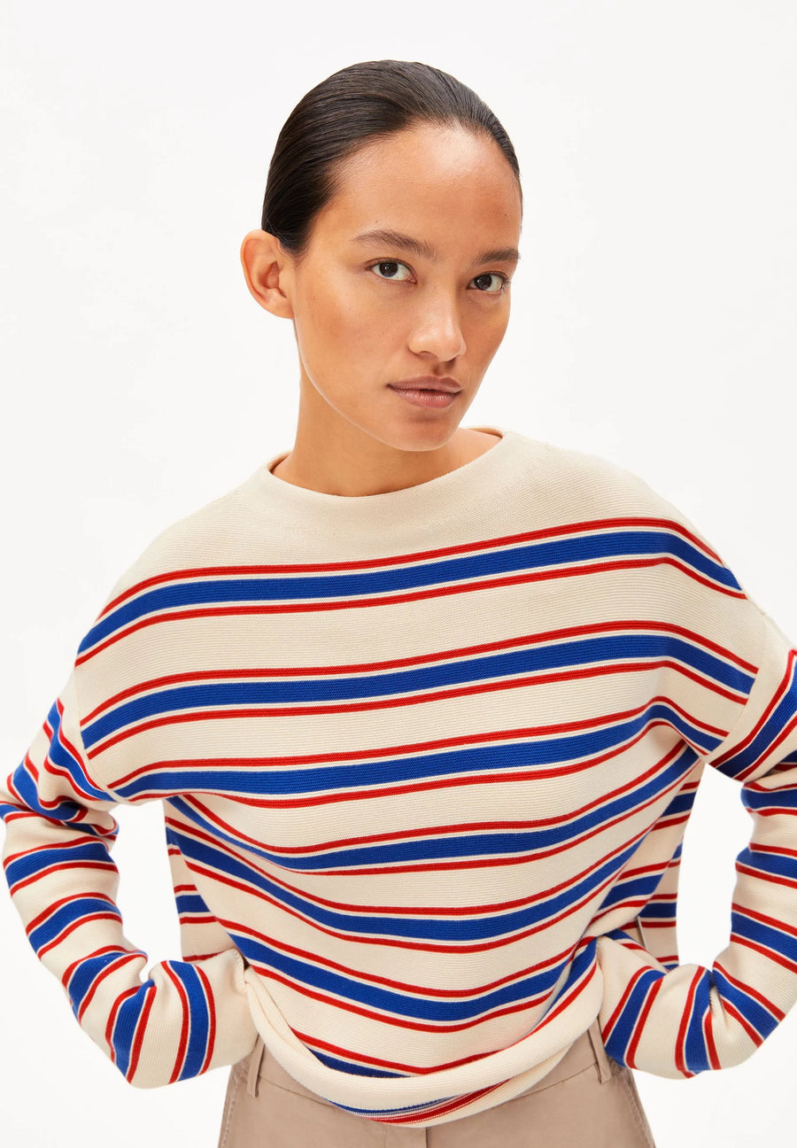 MERINAA STRIPES KNIT SWEATER