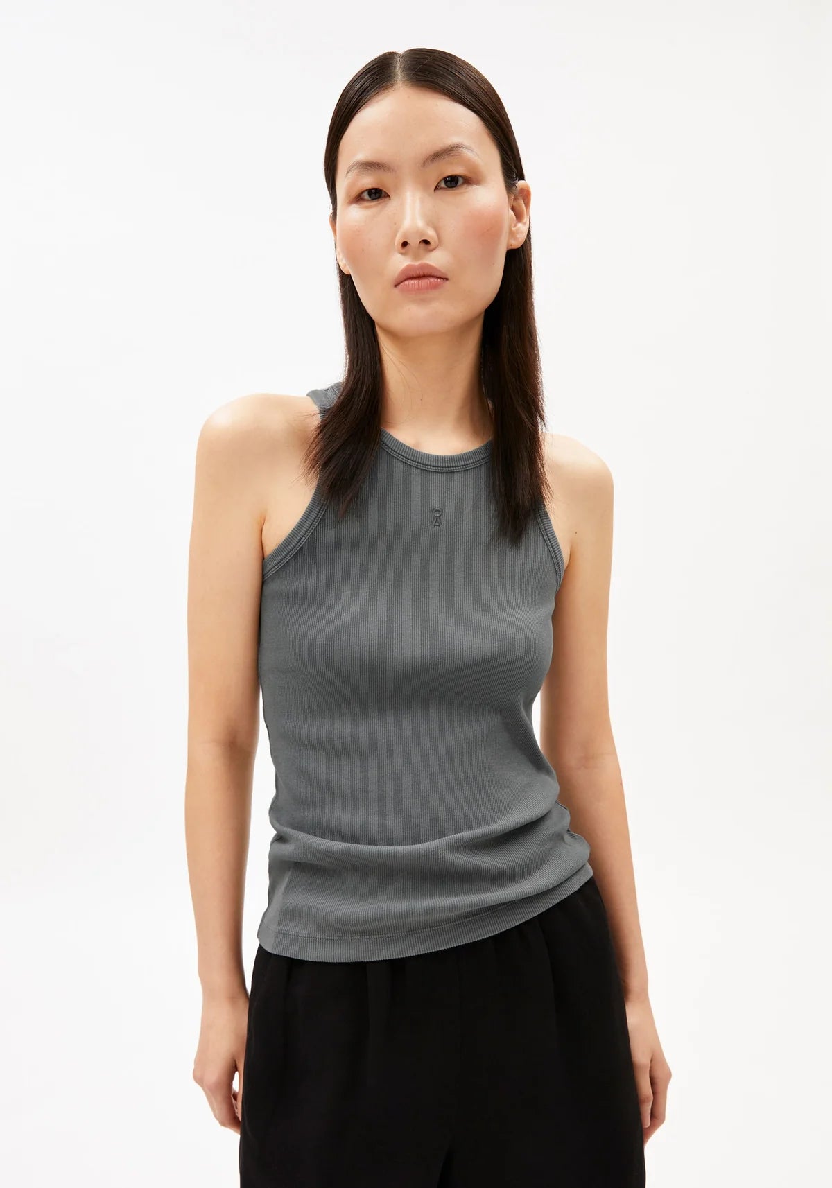GMT DYE RIB TOP ORGANIC COTTON BLEND