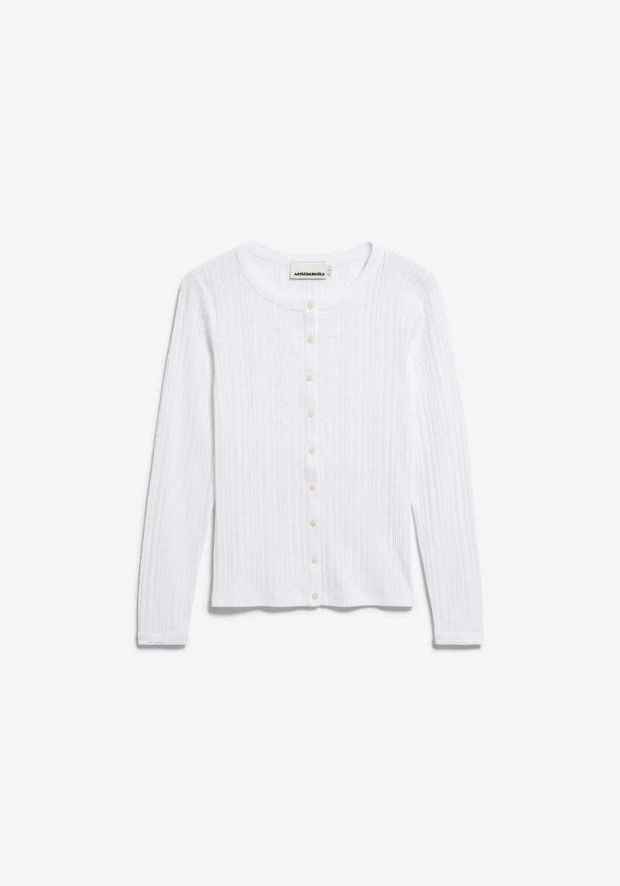 AA POINTELLE CARDIGAN 100% ORGANIC COTTON