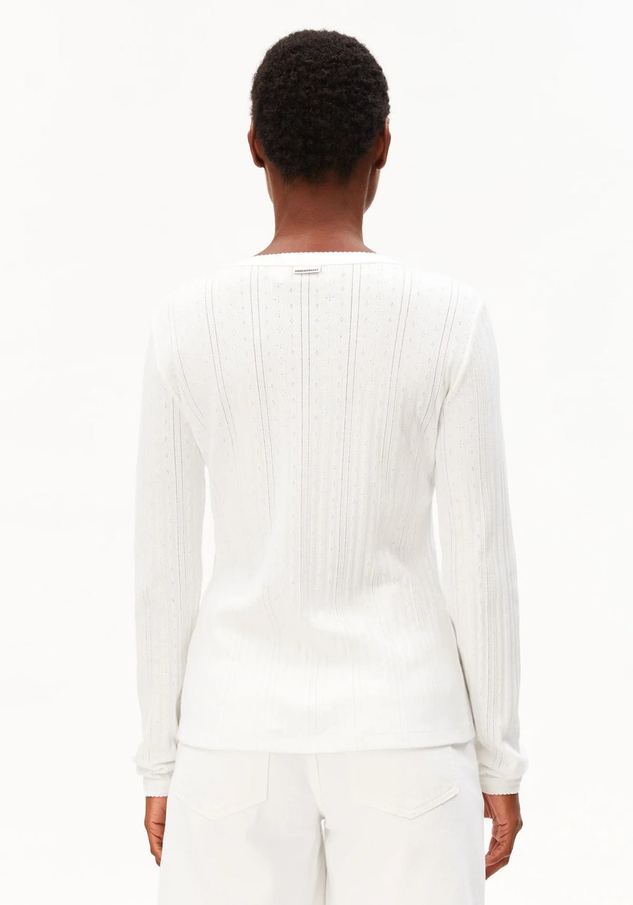 AA POINTELLE CARDIGAN 100% ORGANIC COTTON