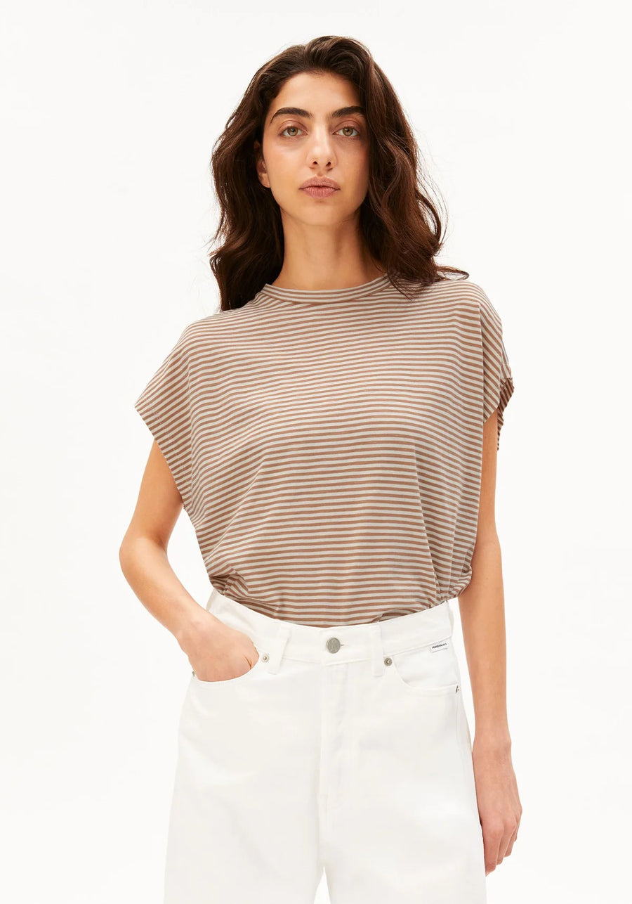 SLUB JERSEY STRIPE SHIRT