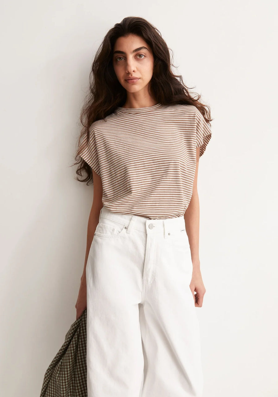 SLUB JERSEY STRIPE SHIRT