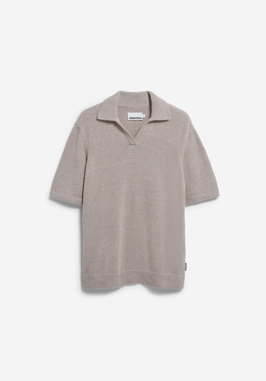 BOUCLE KNIT POLO SHIRT