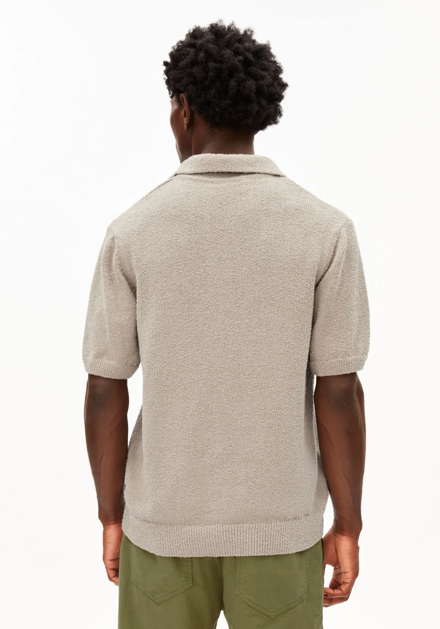 BOUCLE KNIT POLO SHIRT