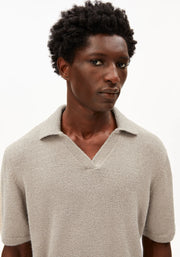 BOUCLE KNIT POLO SHIRT