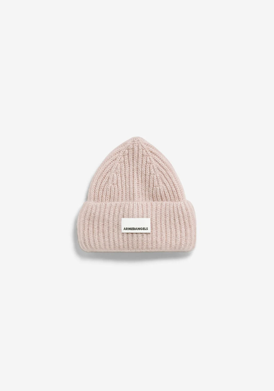 MOHAIR BLEND KNITTED BEANIE