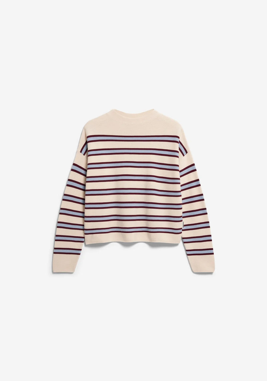 MERINAA STRIPED KNIT SWEATER