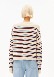 MERINAA STRIPED KNIT SWEATER