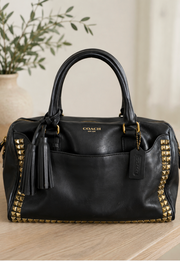Coach Legacy Haley Studded Leather Satchel